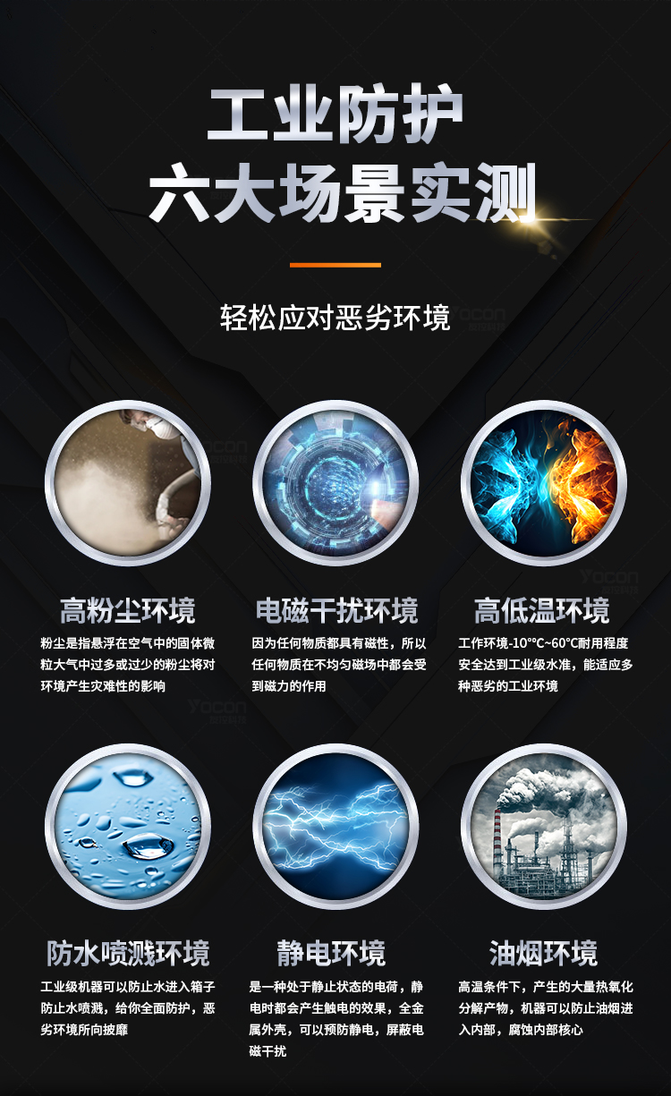 工业级防护，轻松应对各种恶劣环境
