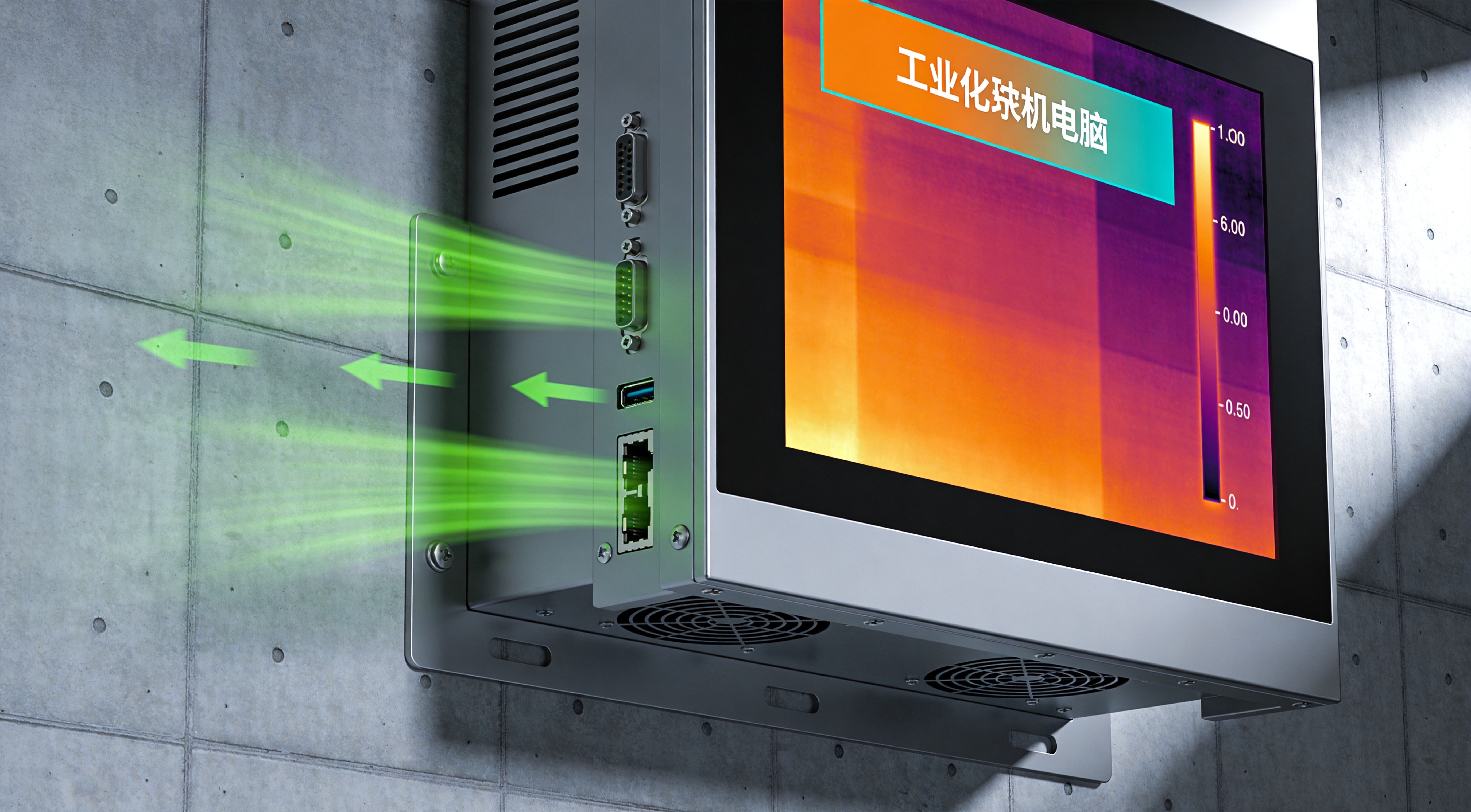 设备贴墙安装散热气流走向