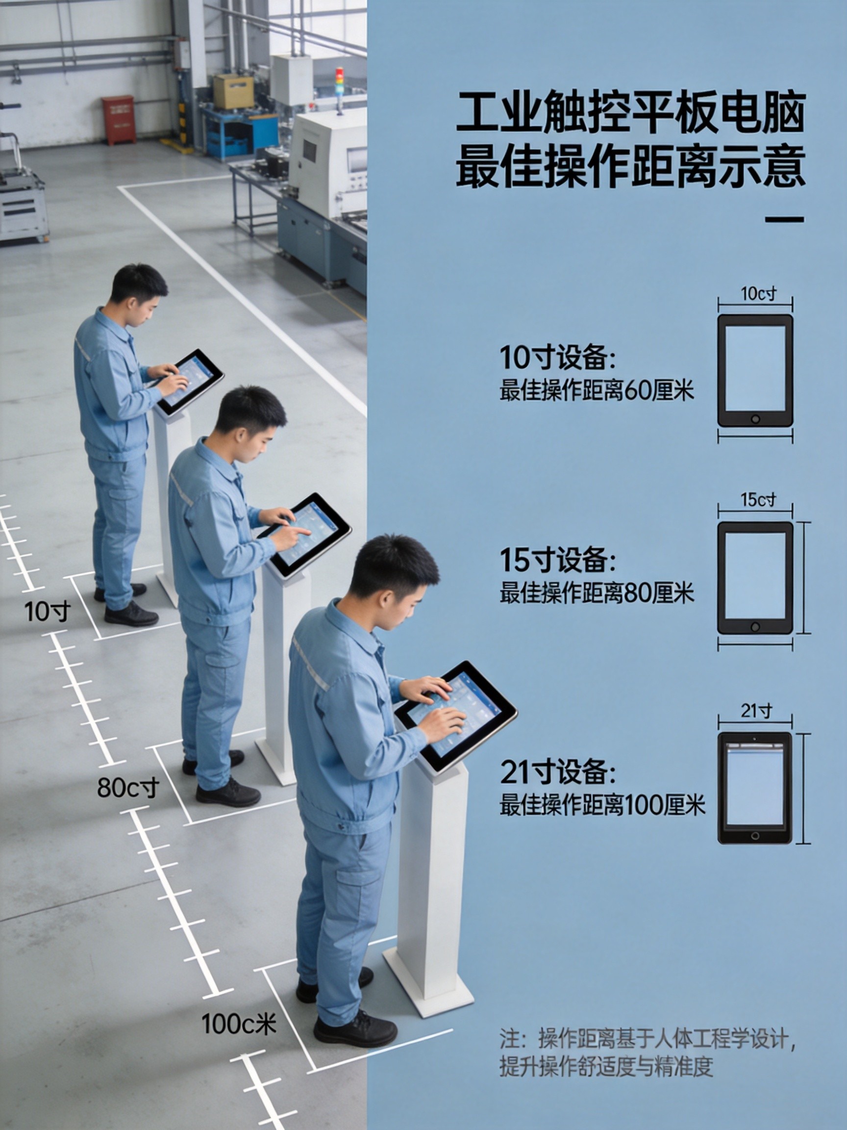 操作距离示意