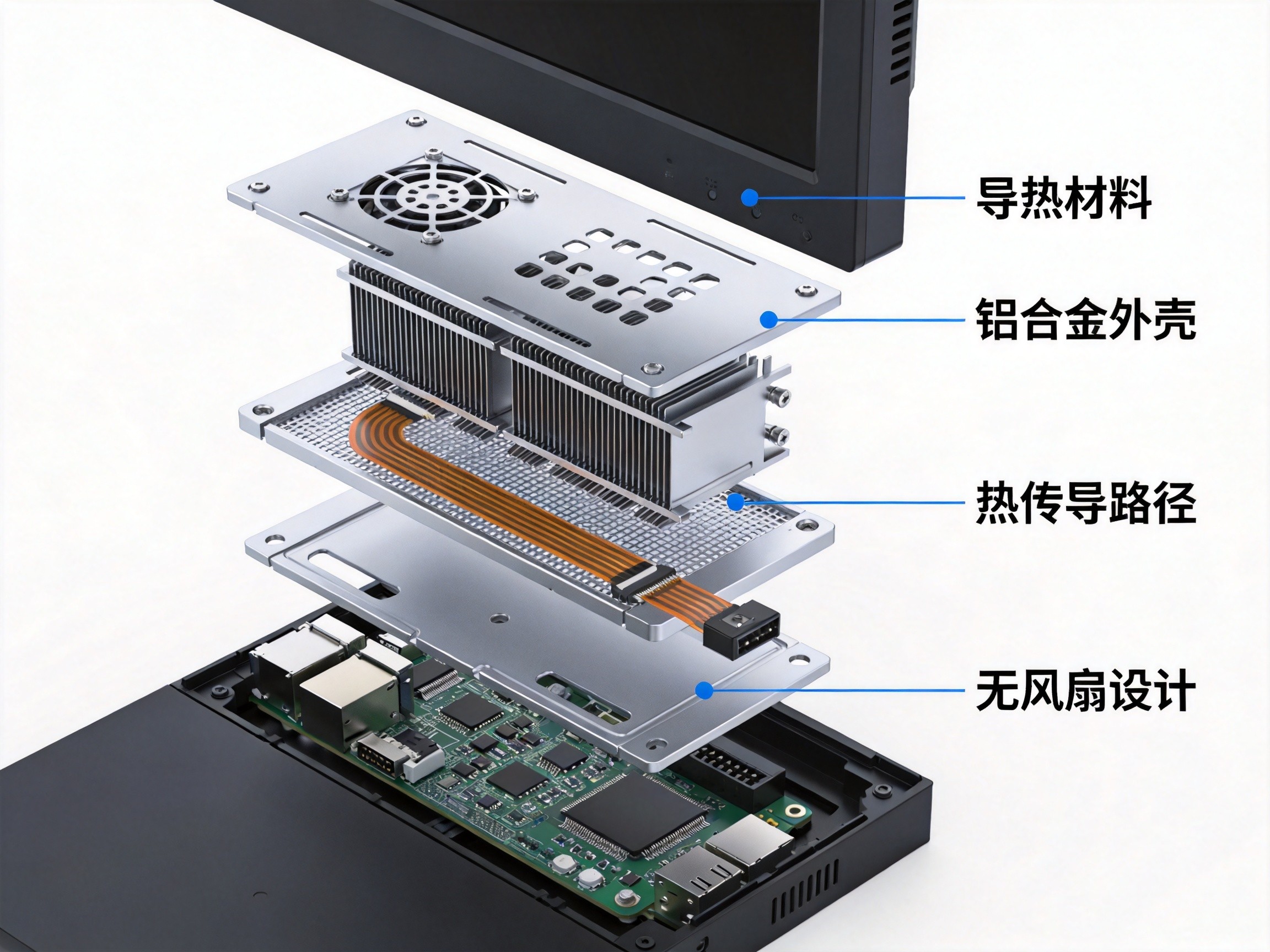 工业级显示器散热结构剖析
