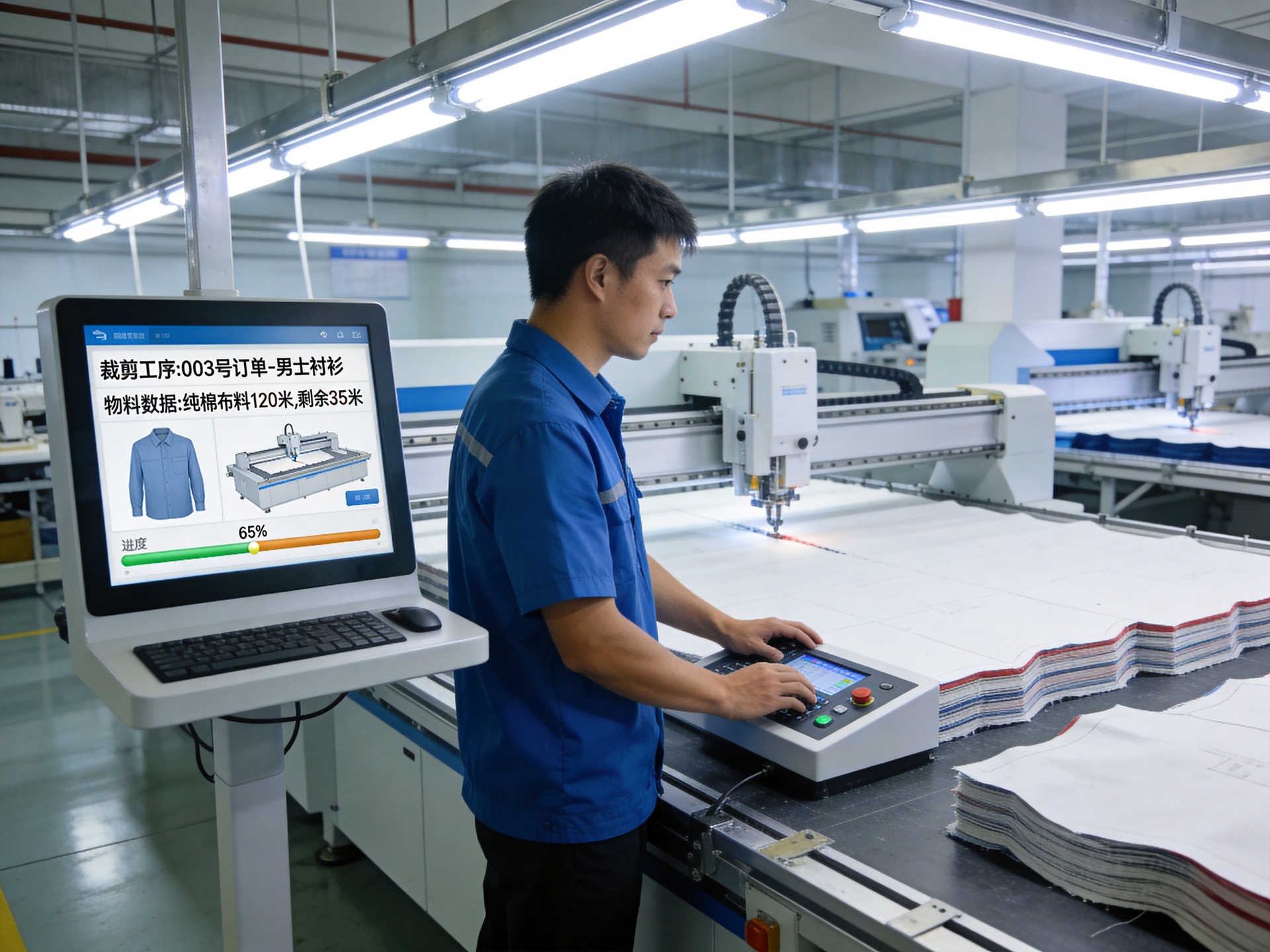 纺织服装车间工位机显示作业指导书