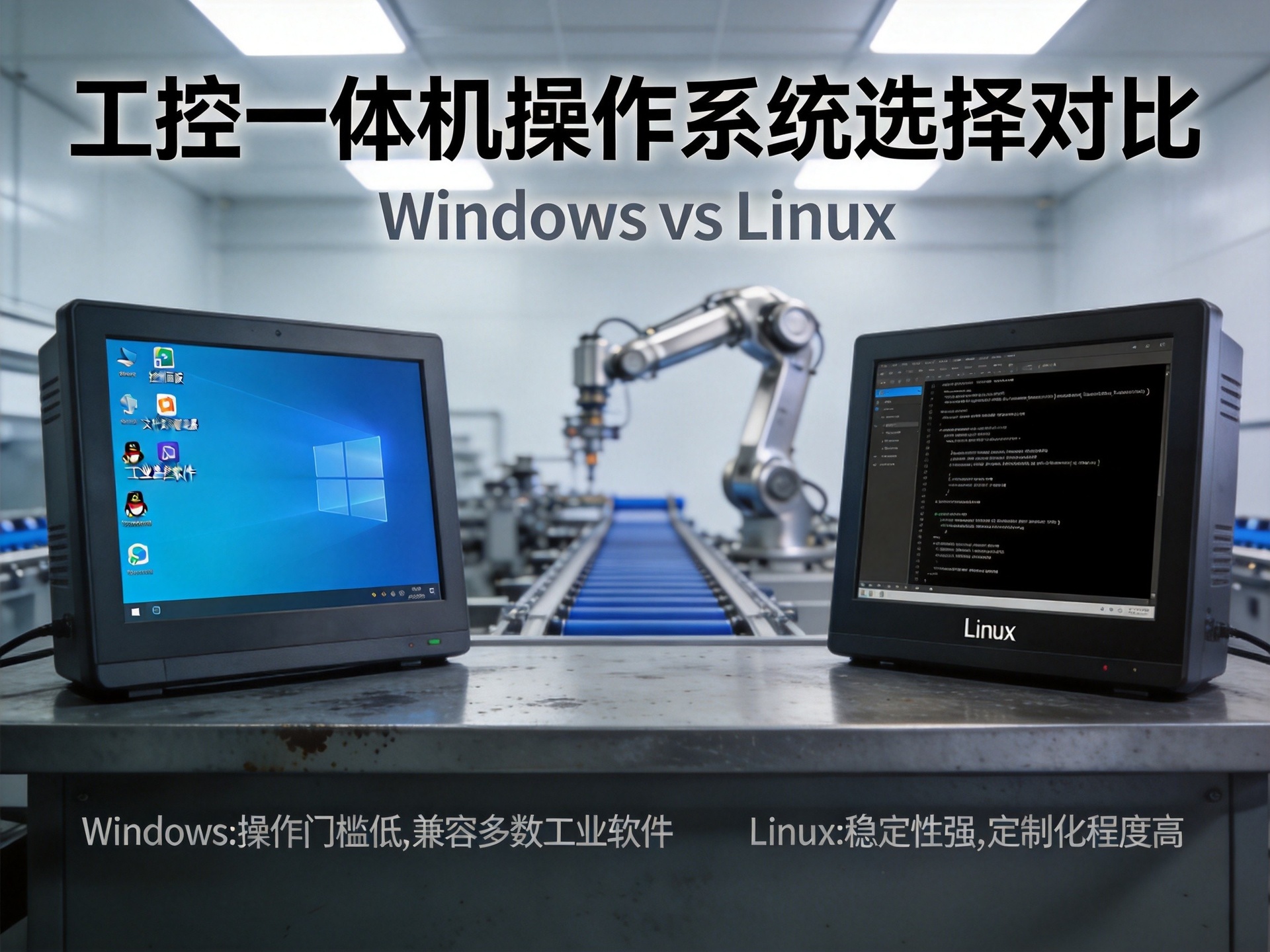 工控一体机该装Windows还是Linux？一套操作系统选型框架帮你决策