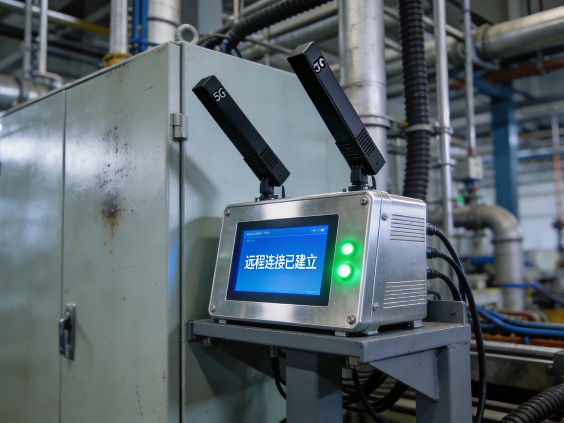 5G工控一体机在风电设备远程运维监控中心大屏显示