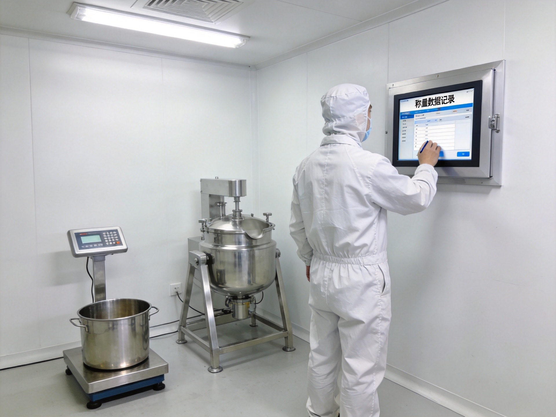 制药GMP洁净车间称量配料工位终端