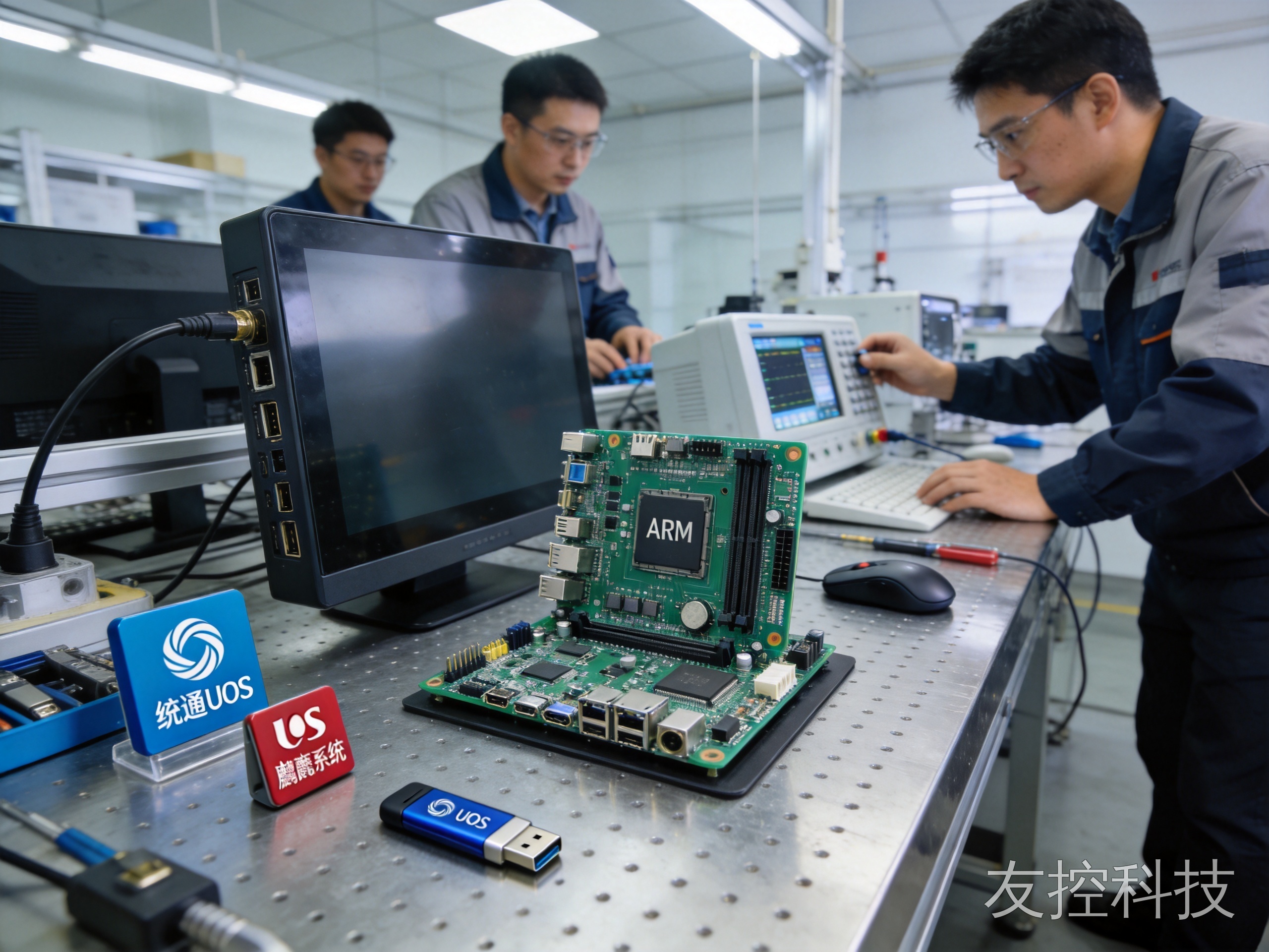工业一体电脑搭载国产ARM平台与多操作系统适配