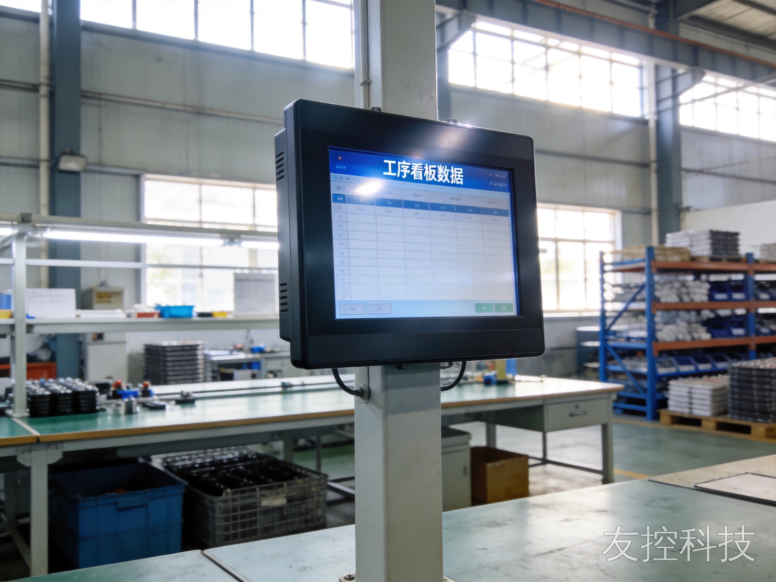工业高亮显示器 天窗强光装配工位防眩光哑光表面图3