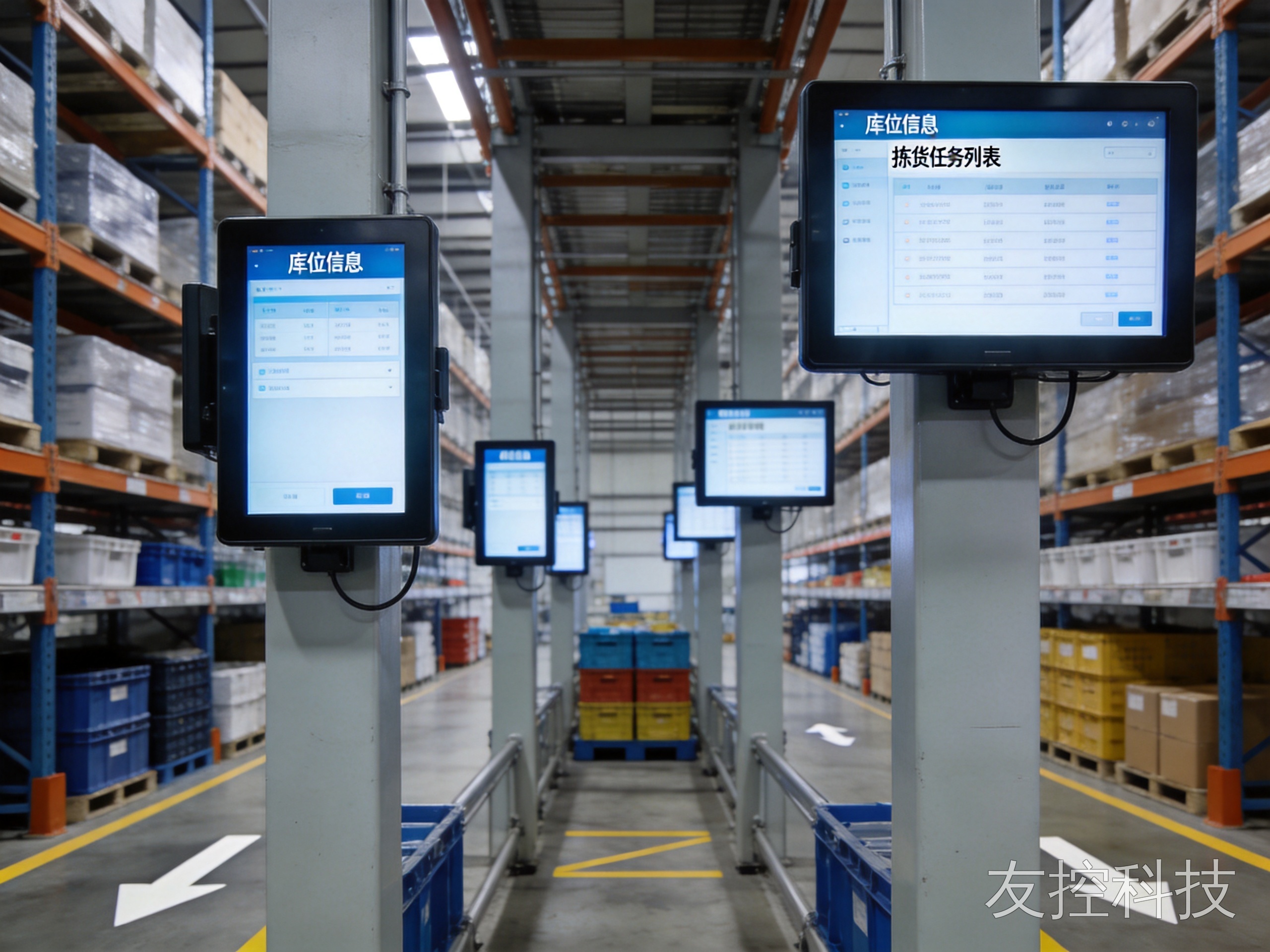 壁挂式工业显示器 智慧仓储出入库工位多点部署图4