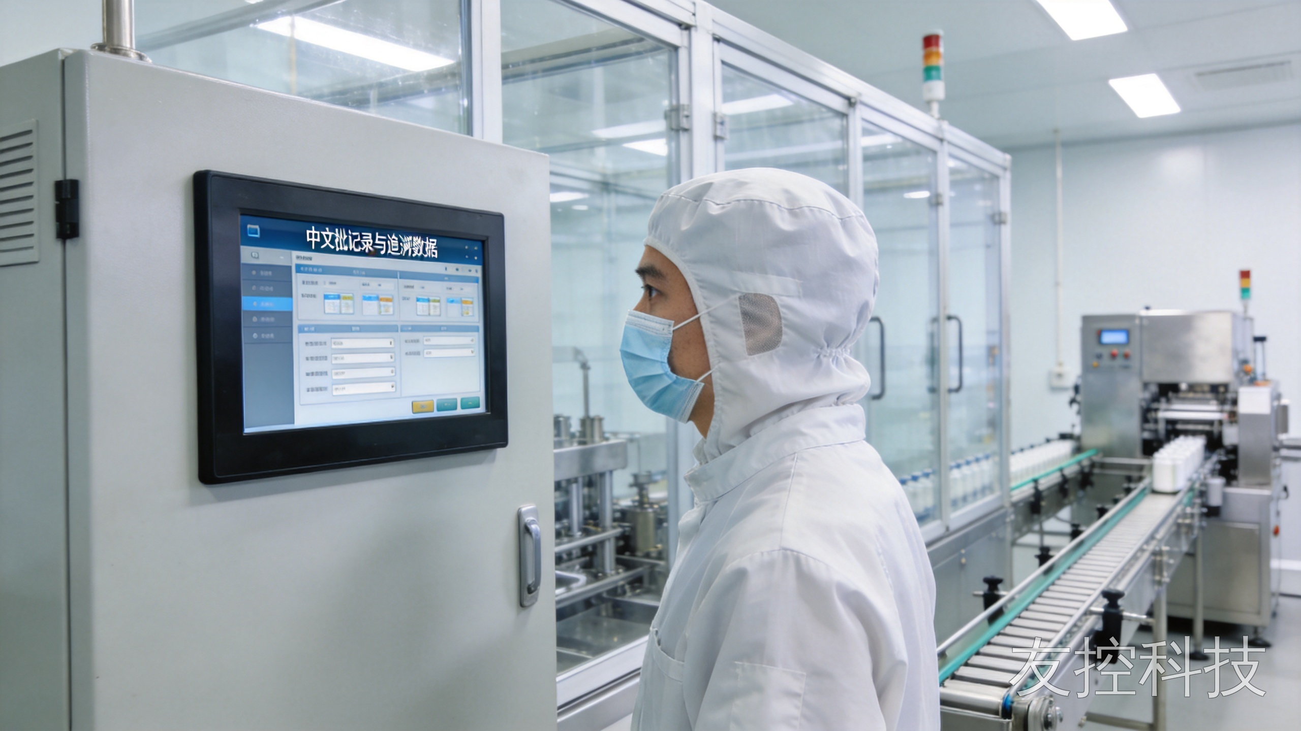 工控显示一体机 药品包装洁净车间嵌入式工业一体机批记录与追溯数据采集画面图4