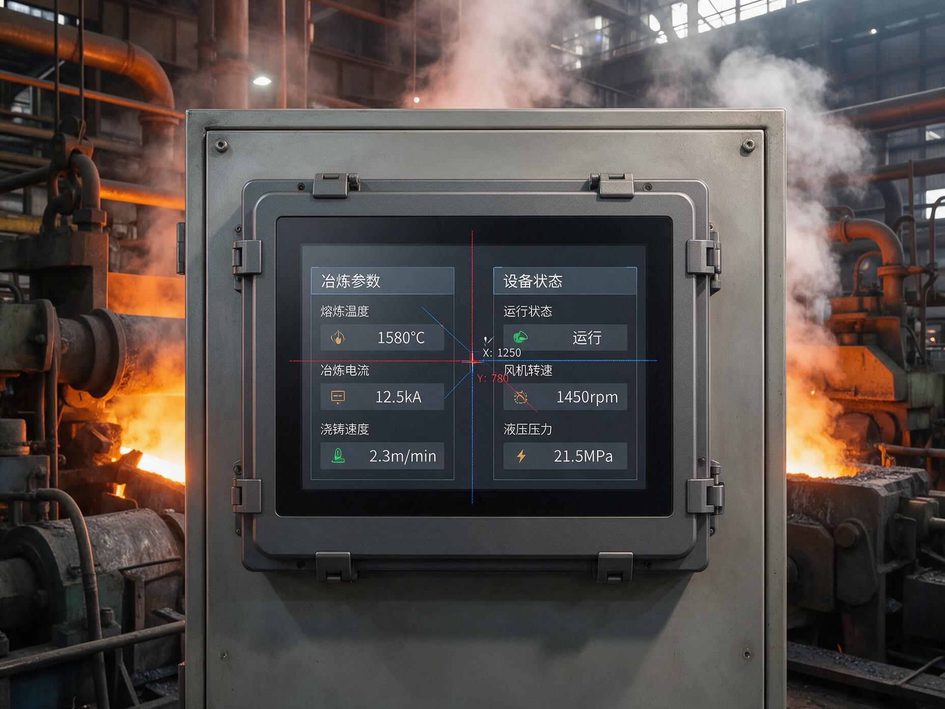 为什么触控屏工控机在高温车间频繁误触，电容触控的三个致命缺陷暴露了一切