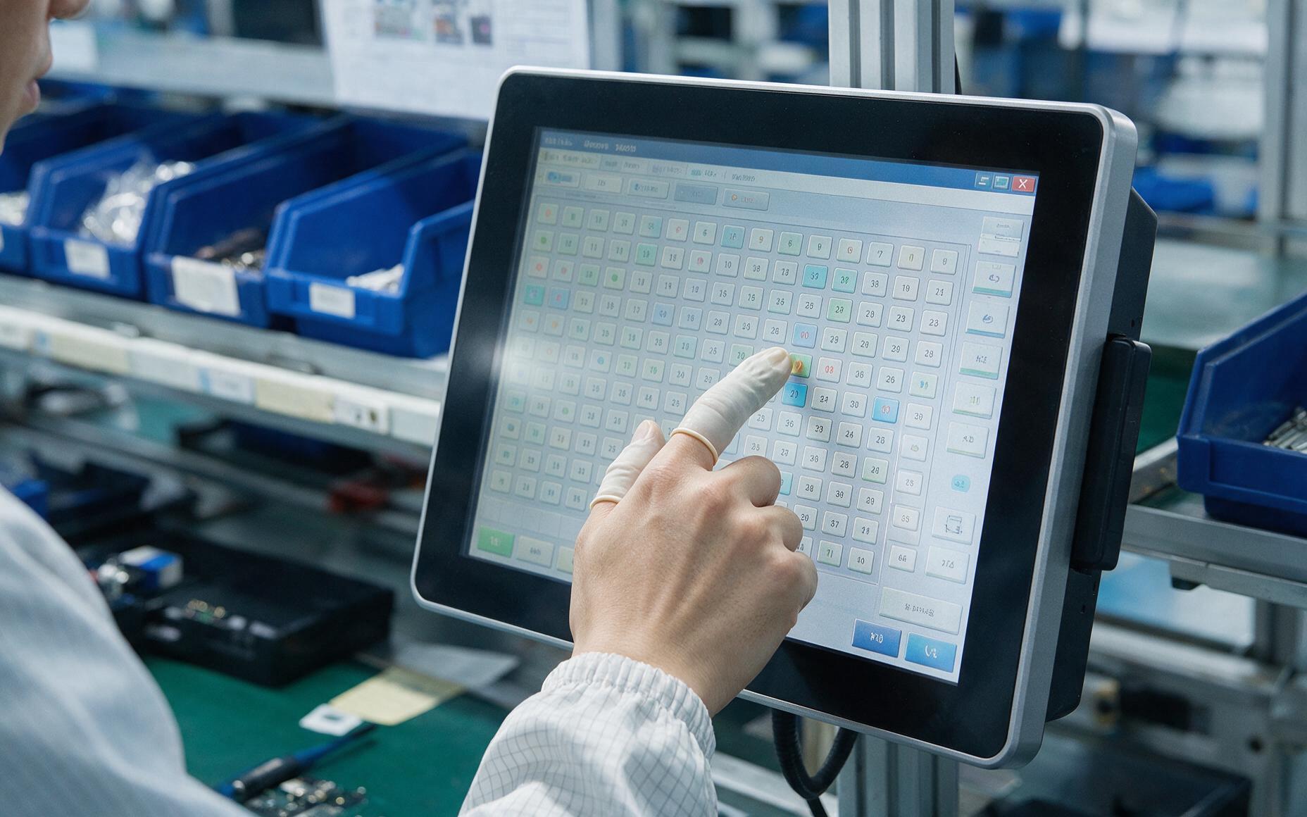sop触控一体机触控报点率实测，报点率翻倍后工位点选耗时降低三成