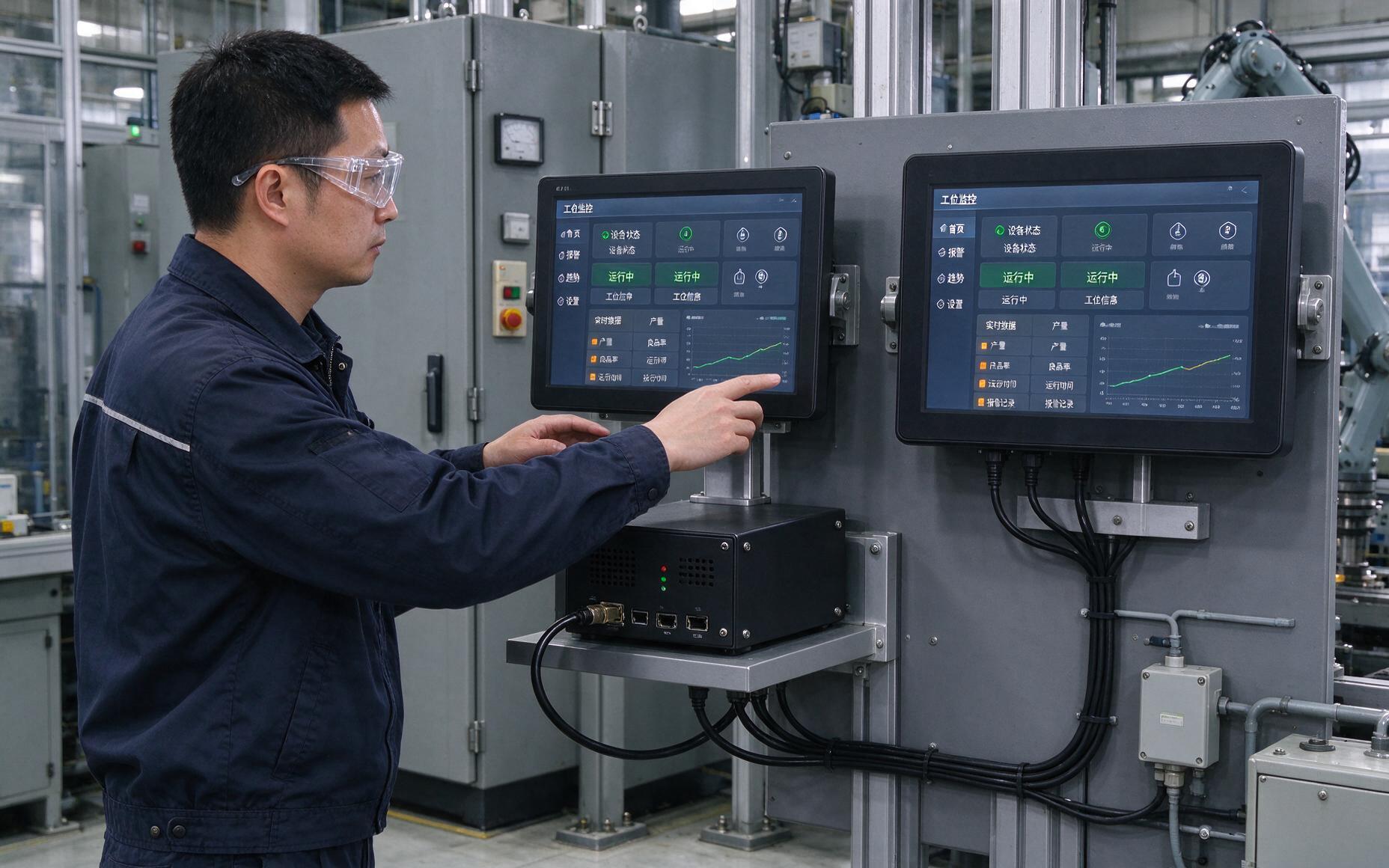 10.1工业显示器与工控一体机全面对比，真正决定小尺寸工位选型的其实是维护账